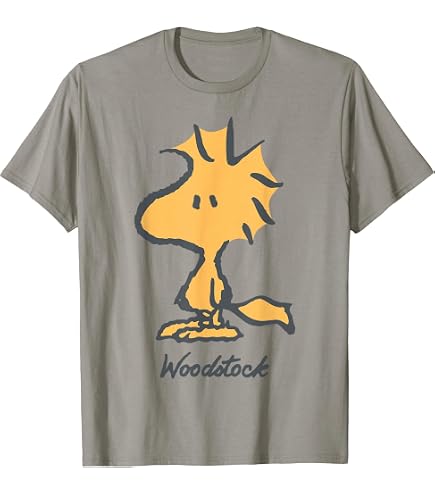 Amazon.com: Peanuts Woodstock Sat Down T-Shirt : Clothing, Shoes